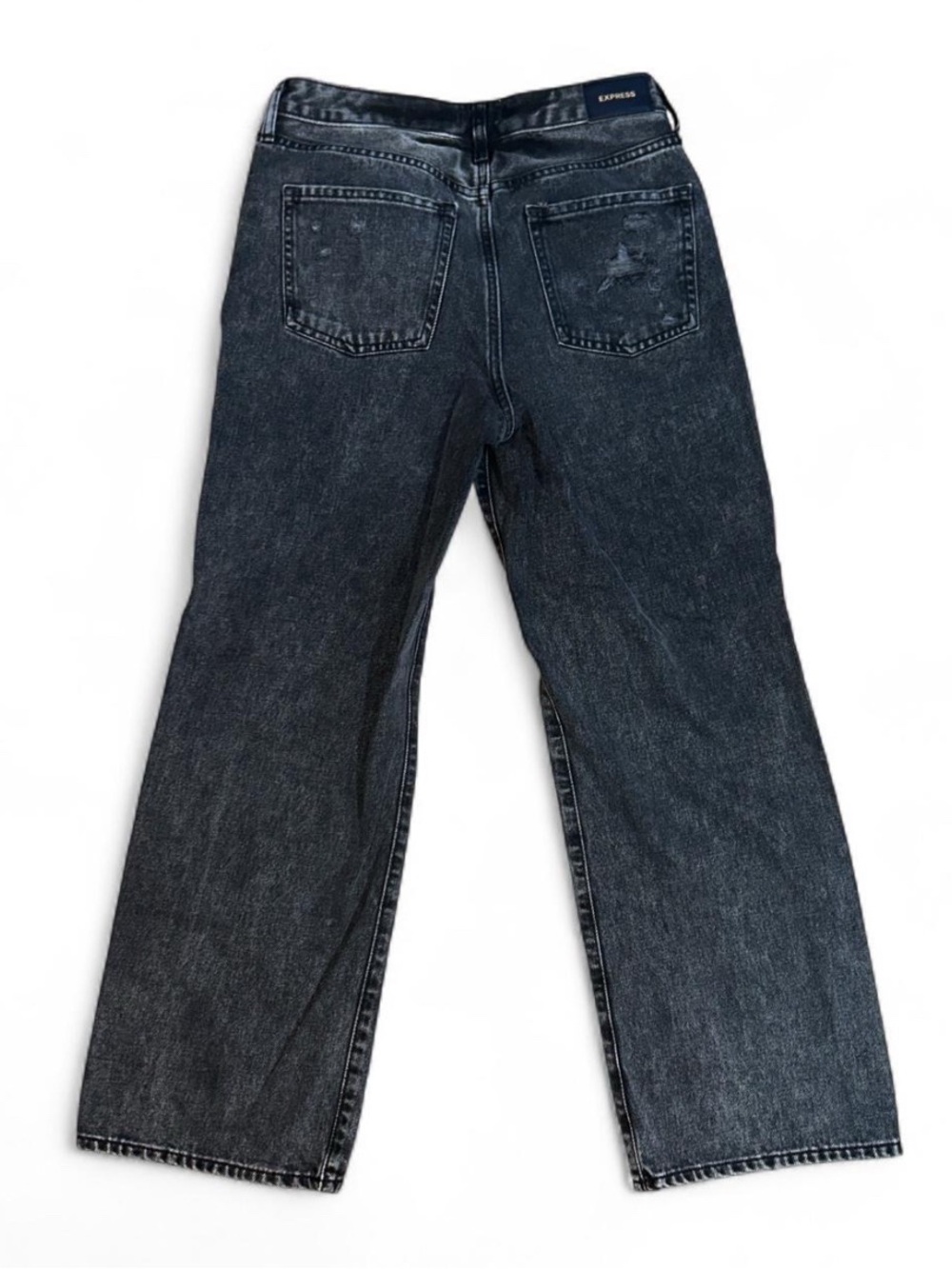 Express Mid Rise Distressed Jeans - Picture 4 of 5